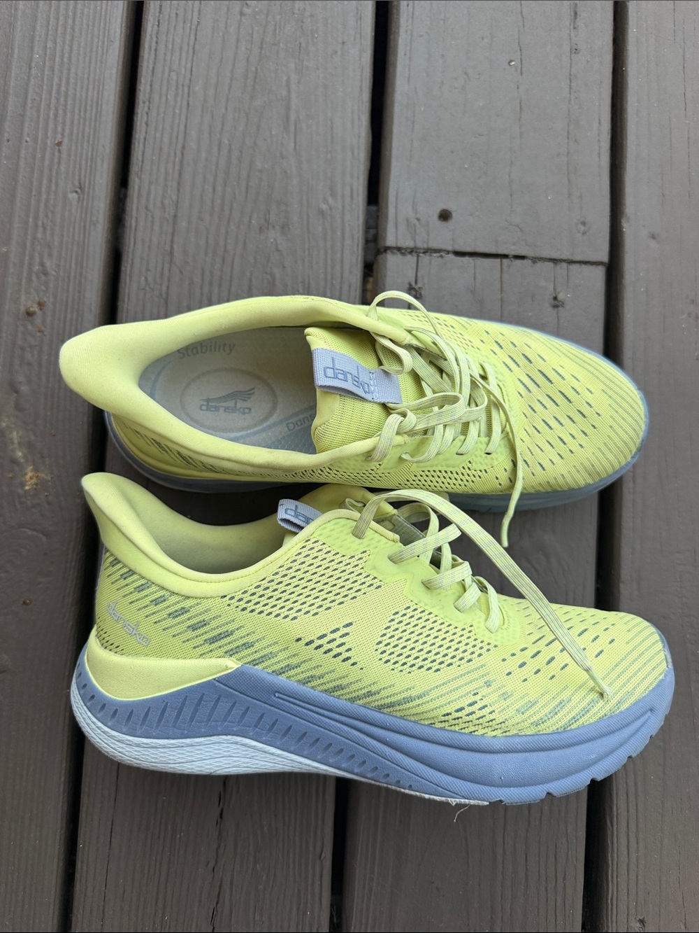 Dansko Women's Neon Yellow Athletic Sneakers